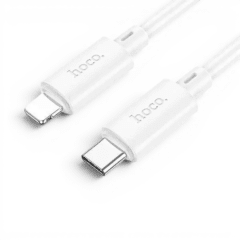 Cable Hoco X96 Paddy USB-C a Lightning 20W PD Nylon Trenzado Carga y Datos 25cm Negro