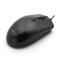 Mouse Philco SPK7204 Alámbrico USB Óptico 1200 DPI 4 Botones Ergonómico Negro
