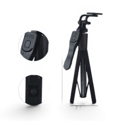 Bastón Selfie IRM 13626 Super Largo Bluetooth con Trípode Aleación de Aluminio Control Remoto Negro