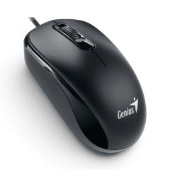 Mouse Genius DX-110 Alámbrico USB Óptico 1000 DPI 3 Botones Ambidiestro Negro