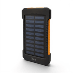 Power Bank Solar Mlab Sun Charger 8000mAh 4 en 1 con Linterna IP55 Negro