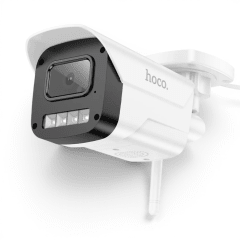 Cámara de Seguridad Hoco D4 IP WiFi HD 1080p Bullet IP65 Exterior H265 Visión Nocturna Blanca