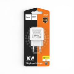Cargador Hoco CS52A 18W Puerto USB-A Carga Rápida QC
