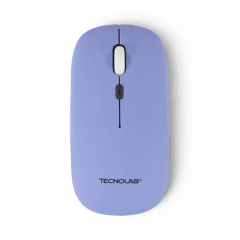 Mouse Tecnolab TL812BL Silencioso Dual 2.4GHz y Bluetooth RGB 1600 DPI Recargable