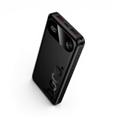 Power Bank Hoco J154 Victorious 10000mAh 22.5W + PD 20W con Cables Integrados Negro