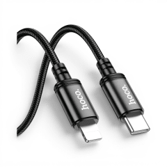 Cable Hoco X89 Wind USB-C a Lightning PD Carga Rápida Nylon Trenzado