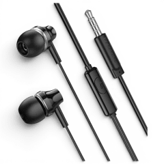 Audífonos con Cable Borofone BM74 Singer In Ear Jack 3.5mm Driver 10mm con Micrófono Negro
