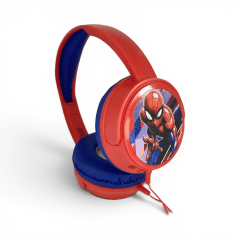 Audífonos Infantiles Disney Spiderman On-Ear con Micrófono Desmontable Jack 3.5mm Rojo
