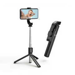 Bastón Selfie Borofone BY11 Happy Bluetooth 4.0 con Trípode y Control Remoto Negro