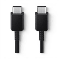 Cable Samsung EP-DA705 USB-C a USB-C 25W Super Fast Charging 3A TPE Flexible 1 Metro Negro