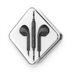 Audífonos con Cable Hoco M55 Memory Sound In Ear Jack 3.5mm con Micrófono Negro