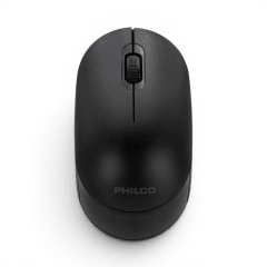 Mouse Philco 315B Inalámbrico 2.4GHz Óptico 1600 DPI 3 Botones Receptor USB Negro