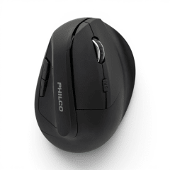Mouse Philco Pro SPK7346 Vertical Ergonómico Inalámbrico 2.4GHz 6 Botones 1600 DPI Negro