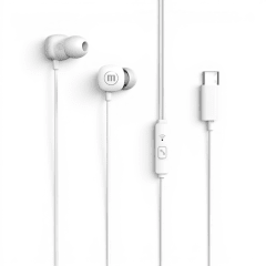 Audífonos con Cable Maxell IN-BAX USB-C In Ear Estéreo con Micrófono Negro
