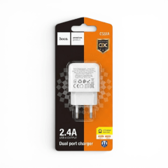 Cargador Hoco CS51A 12W Doble Puerto USB-A 2.4A