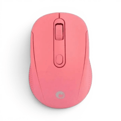 Mouse Inalámbrico Óptico USB Fiddler Rosado