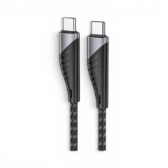 Cable Fiddler FD-TCXTC2 USB-C a USB-C USB 3.1 Alta Velocidad Carga y Datos 2 Metros Negro