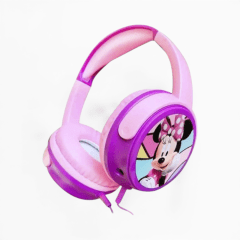 Audífonos Infantiles Disney Minnie Mouse On-Ear con Micrófono Desmontable Jack 3.5mm Rosado