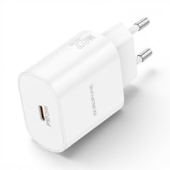 Cargador Borofone BA82A 25W USB-C PD Carga Rápida iPhone Samsung Universal