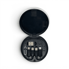 Set de Cable de Datos 60W RC-190 Multiconector con Estuche Organizador