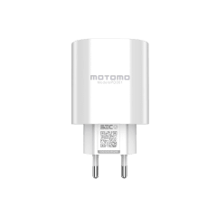 Cargador Motomo PD001 20W USB-C Power Delivery Certificado SEC Blanco