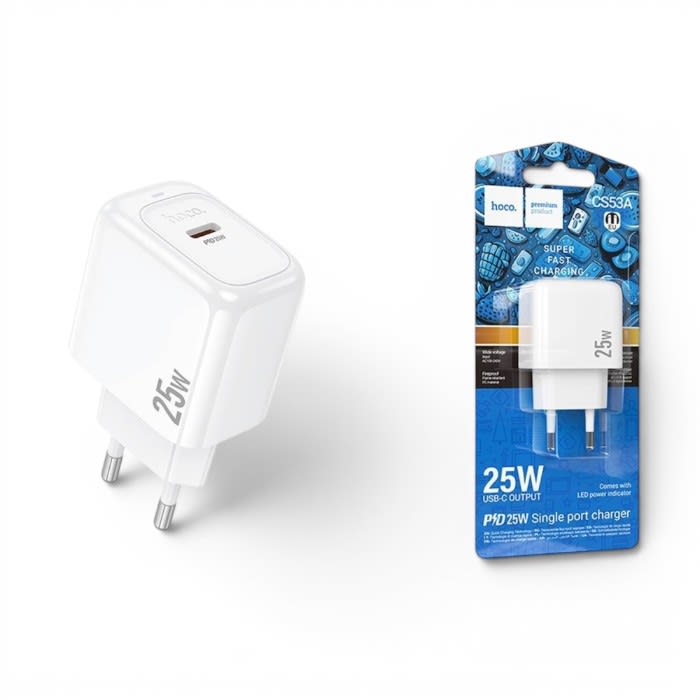 Cargador Hoco CS53A 25W USB-C Carga Rápida3