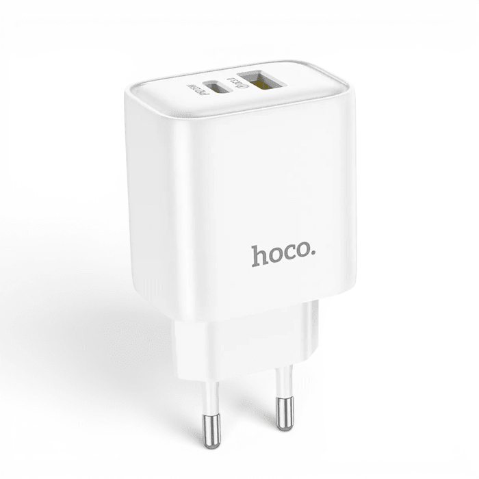 Cargador Hoco DC68 25W Doble Puerto USB-C y USB-A Carga Rápida Universal1