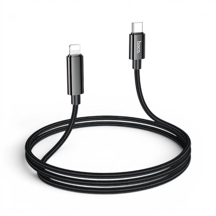 Cable Hoco U125 Clever USB-C a Lightning PD Display LED4