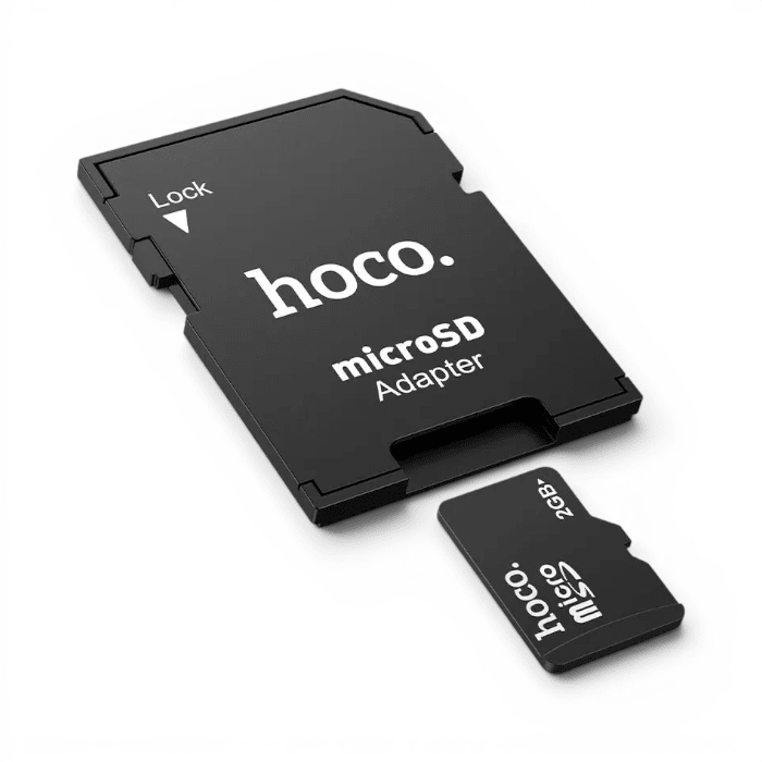 Adaptador de Tarjeta MicroSD a SD Hoco HB22 Negro3