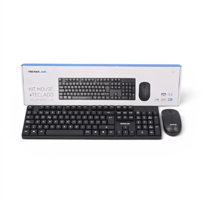 Kit Teclado y Mouse Inalámbrico Tecnolab TL6451