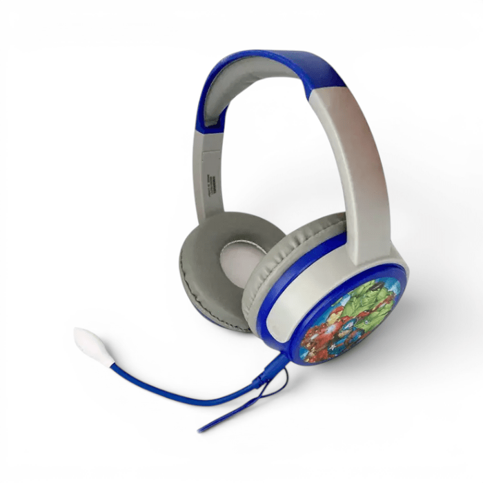 Audífonos Infantiles Marvel Avengers On-Ear con Micrófono Desmontable Jack 3.5mm Gris Azul3