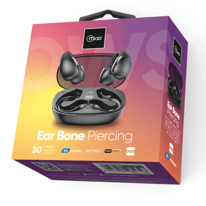 Audífonos Mlab OWS 09360 Open Ear Piercing Bluetooth 5.0 IP553