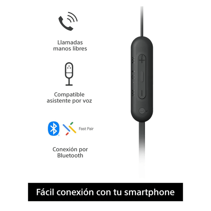 Audífonos Sony WI-C100 Bluetooth 5.0 In Ear IPX45