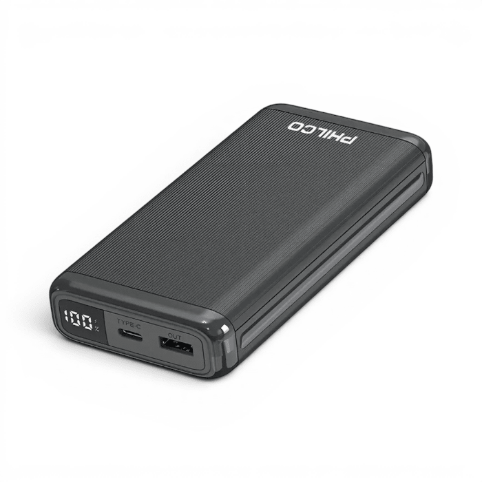 Power Bank Philco Universal 20000mAh USB-C PD 20W QC 22.5W Modelo PMA8224-BK2