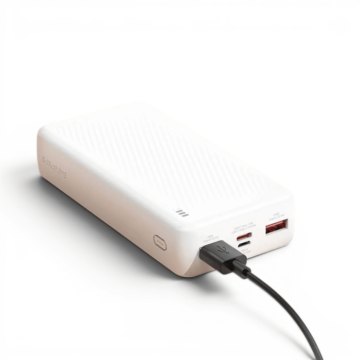Power Bank Borofone BJ55A 20000mAh Doble Entrada USB-C Micro-USB Salida USB-A Blanco3