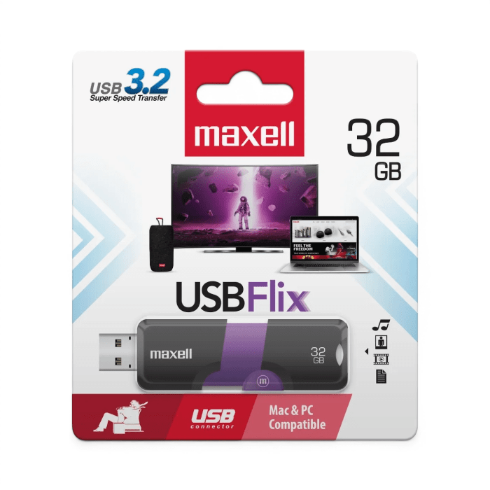 Pendrive Maxell USB Flix 32GB USB 3.2 Super Speed1