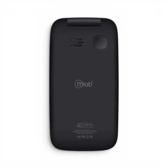Teléfono Senior Mlab Shell 4G LTE SOS con Tapa Doble Pantalla 2.8