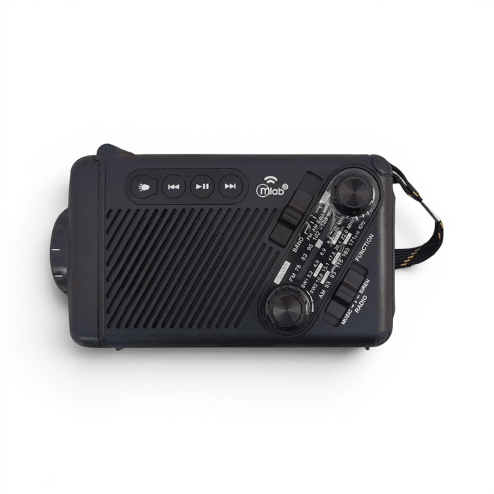 Radio Linterna LED Solar Mlab Alert Incident1