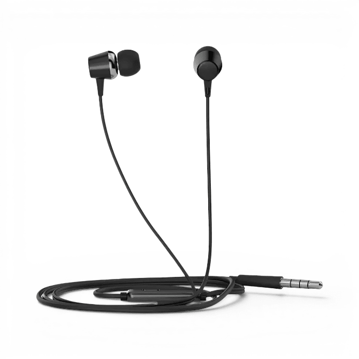 Audífonos con Cable HP DHE-7000 In Ear Jack 3.5mm Stereo Deep Bass con Micrófono Negros1