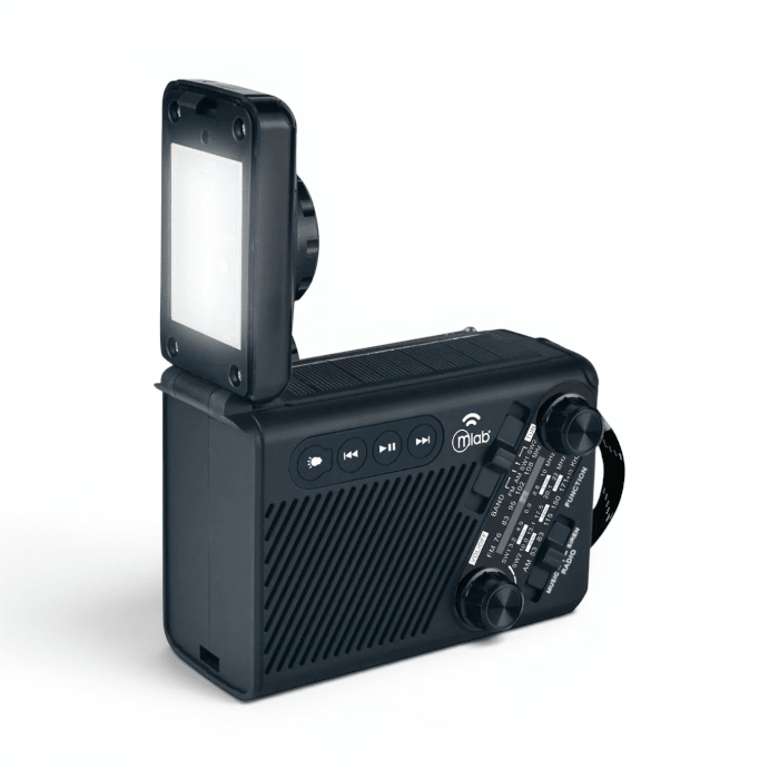 Radio Linterna LED Solar Mlab Alert Incident2