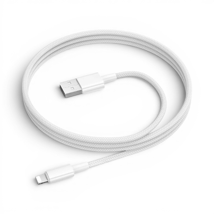 Cable Borofone BX117 Rich USB-A a Lightning 2.4A Carga y Datos PVC Flexible 1 Metro Blanco2