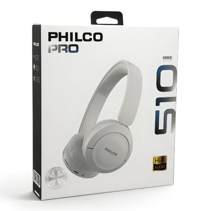 Audífonos Philco EL510 Over Ear Bluetooth Hi-Fi BLANCOS3