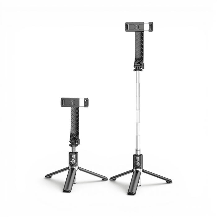 Bastón Selfie Hoco K20 Prior Bluetooth 4.2 con Trípode Plegable para Live y Selfie Negro4