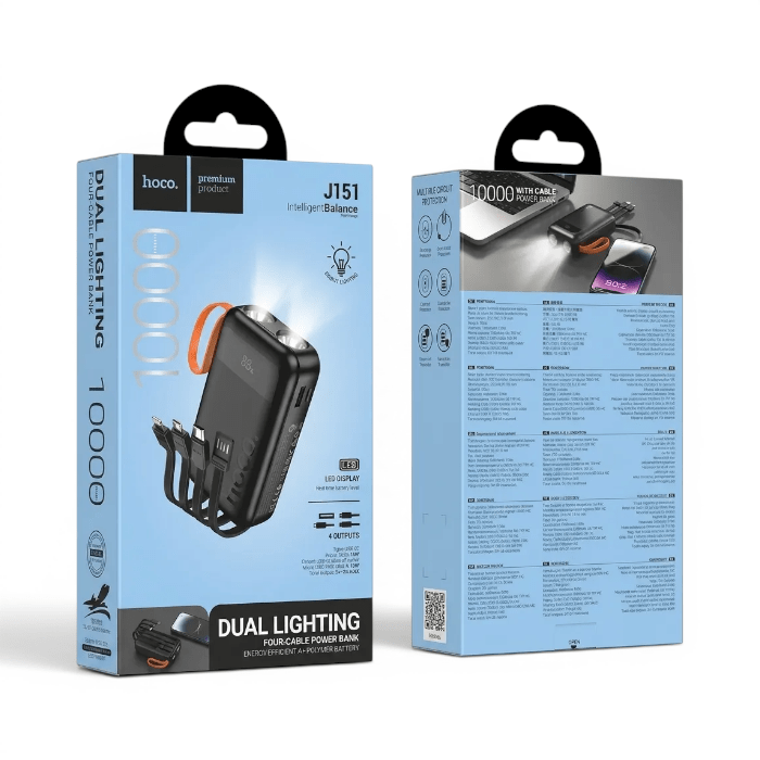 Power Bank Hoco J151 Spirit Dual Lighting 10000mAh1