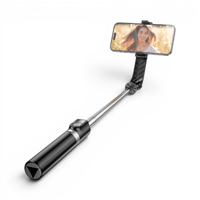 Bastón Selfie Hoco K20 Prior Bluetooth 4.2 con Trípode Plegable para Live y Selfie Negro5