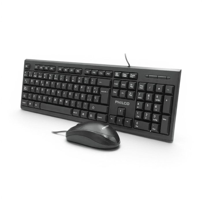 Kit Teclado y Mouse Alámbrico Philco CK45001