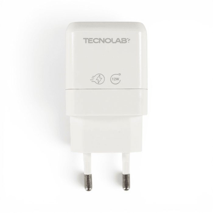 Cargador Tecnolab TL040W 12W Ultra Charge USB-A Blanco1