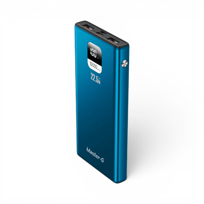 Power Bank Master G UCP10LPD 10000mAh 22.5W Power Delivery Pantalla LCD1