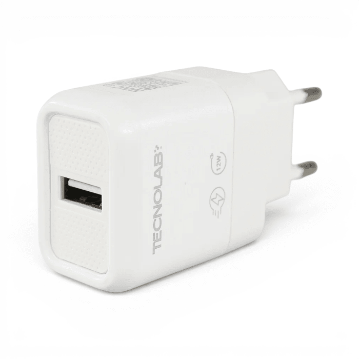 Cargador Tecnolab TL040W 12W Ultra Charge USB-A Blanco2