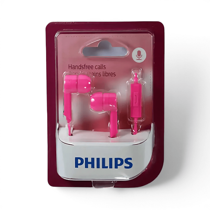 Audífonos con Cable Philips SHE1405 In Ear Jack 3.5mm Driver Neodimio 8.6mm con Micrófono Rosado2